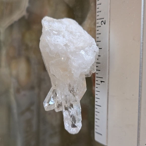 Lot of 5 Crystals clear Quartz cluster Angelite Tourmaline Howlite Onyx - Picture 3 of 7